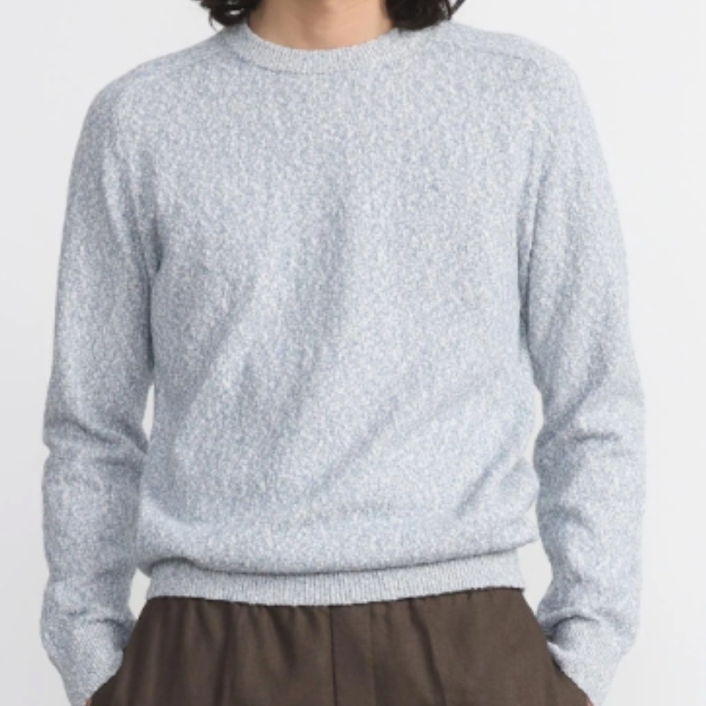 NWOT - Frank & Oak Marled Organic Cotton Crewneck Sweater